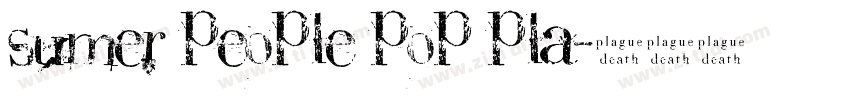 SUMER PEOPLE POP PLA字体转换
